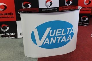 Iso mainospöytä Vuelta Vantaa