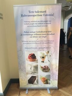 Advertising wall for Rahvusooper Estonia