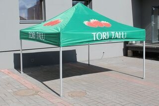 3x3m pop up tent with logo Tori Talu