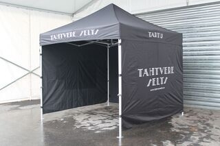 3x3m pop up tent with logo Tähtvere Selts