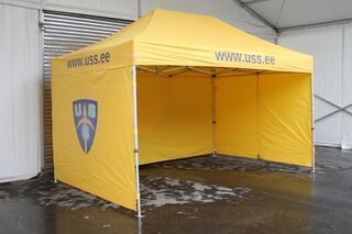 3x4,5m pop up tent with USS.ee logo