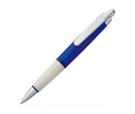 Plastic ball pen with white grip zone