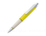 Plastic ball pen with white grip zone