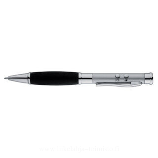 Metal ball pen with LED, laser pointer