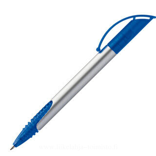 Plastic ball pen with curved clip 2. picture