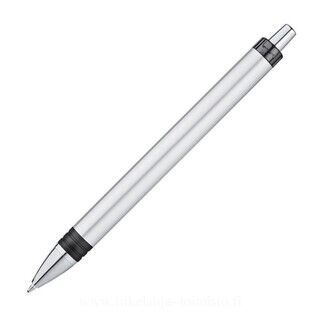 Ball pen made of plastic with silver shaft 3. picture