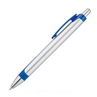 Ball pen made of plastic with silver shaft 2. picture