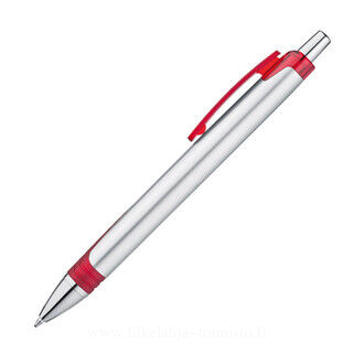 Ball pen made of plastic with silver shaft 2. picture