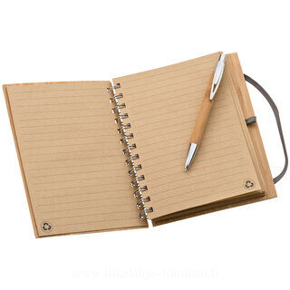 Note pad with bamboo cover A5