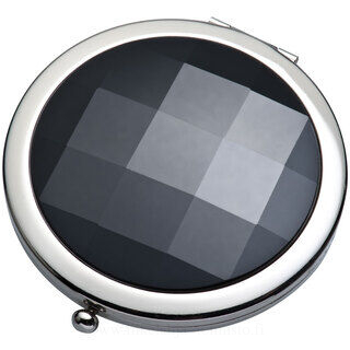 Luxury make-up mirror with a black decoration stone 2. picture