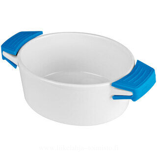 Porcelain pot with silicone lid and heat protected handles 2. picture