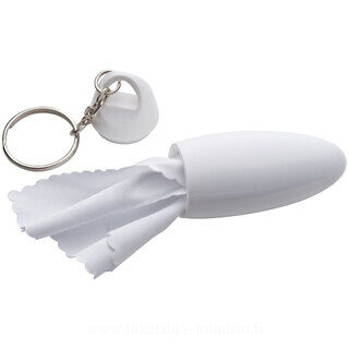 Key ring with cleansing cloth for glasses 2. picture