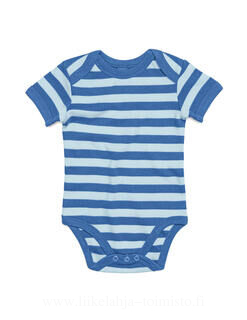 Baby Striped Short Sleeve Bodysuit 7. kuva