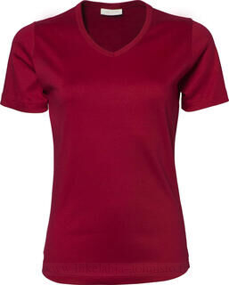 Ladies V-Neck Interlock T-Shirt 11. kuva
