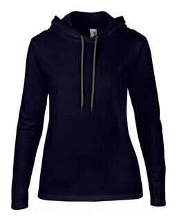 Women`s Fashion Basic LS Hooded Tee 6. picture