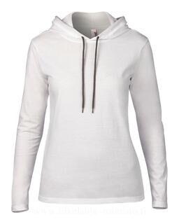 Women`s Fashion Basic LS Hooded Tee 2. picture