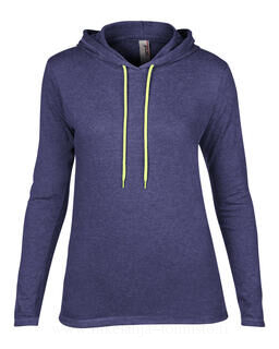 Women`s Fashion Basic LS Hooded Tee 8. picture