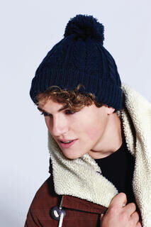 Cable Knit Snowstar Beanie 3. picture