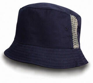 Sporty Hat with Mesh Panels