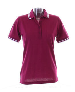 Womens Tipped Collar Polo 7. picture