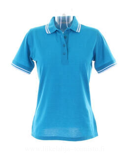 Womens Tipped Collar Polo 10. picture