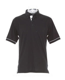 Contrast Button Down Collar Polo 3. picture
