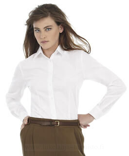 Ladies` Smart Long Sleeve Poplin Shirt 4. picture