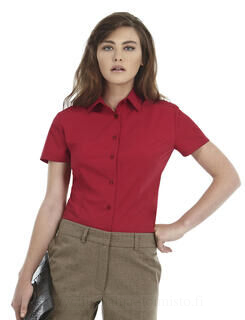 Ladies` Smart Short Sleeve Poplin Shirt 2. picture