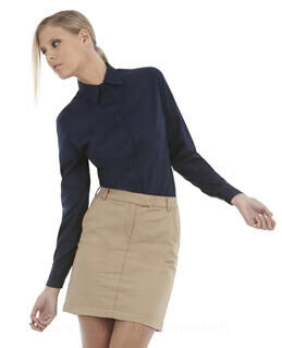 Ladies` Sharp Twill Long Sleeve Shirt 4. kuva