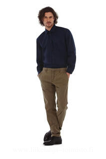 Men`s Sharp Twill Cotton Long Sleeve Shirt 9. kuva