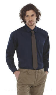 Men`s Sharp Twill Cotton Long Sleeve Shirt 4. picture