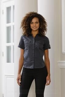Ladies` Roll Sleeve Shirt 4. picture