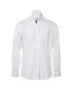 Contrast Premium Oxford Button Down Shirt LS 4. picture