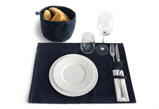 Denim Placemat with Cutlery Pocket 2. picture