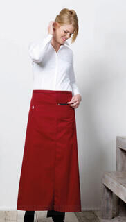 Long Bistro Apron with Vent and Pocket 2. picture
